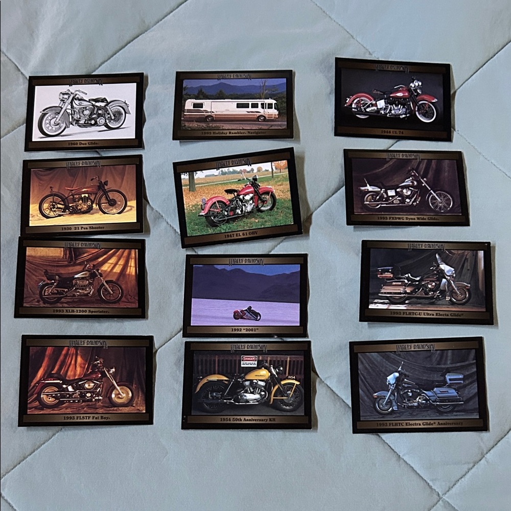 Harley Davidson Motorcycle card Collection